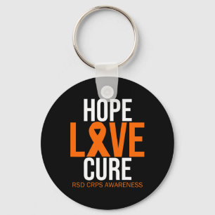 Rsd Crps Awareness Hope Liebe Cure Fighter Orange  Schlüsselanhänger