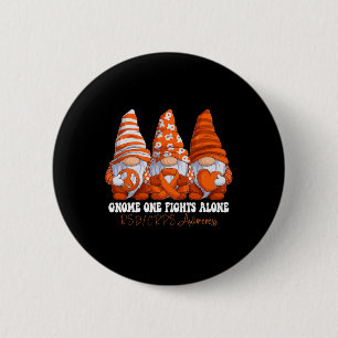 Rsd Crps Awareness Month Orange Ribbon Gnomies Sup Button