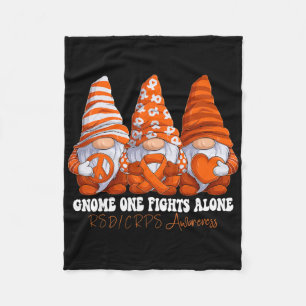 Rsd Crps Awareness Month Orange Ribbon Gnomies Sup Fleecedecke