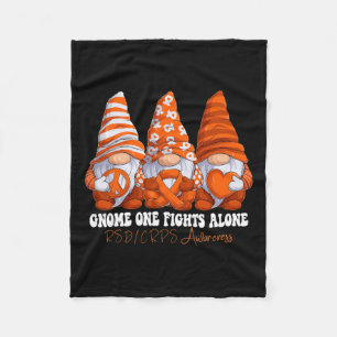 Rsd Crps Awareness Month Orange Ribbon Gnomies Sup Fleecedecke