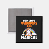 RSD CRPS Awareness Orange Ribbon Niedlich Magic Un Magnet (Vorderseite/Rückseite)