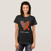 Rsd Crps Awareness Orange Ribbon T-Shirt (Vorne ganz)