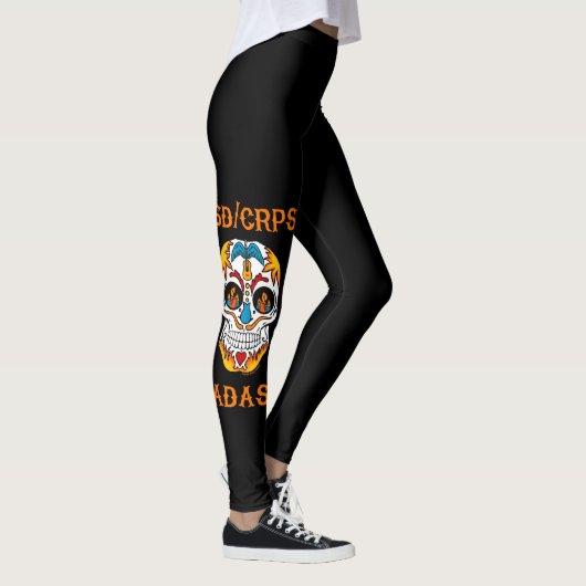 RSD/CRPS-BADASS-Zuckerschädel Leggings (Rechts)