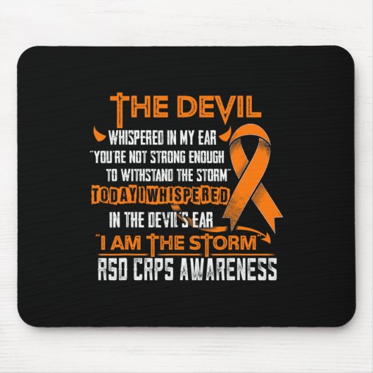 Rsd Crps Bewusstsein, dass ich der Sturmtebel bin Mousepad (Vorne)