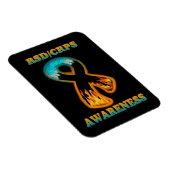 RSD/CRPS-BEWUSSTSEIN für Feuer und Eis Magnet (Rechte Seite)