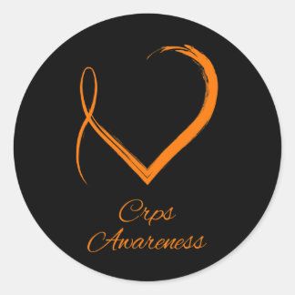 RSD-CRPS-Bewusstsein für Herz 1 Runder Aufkleber
