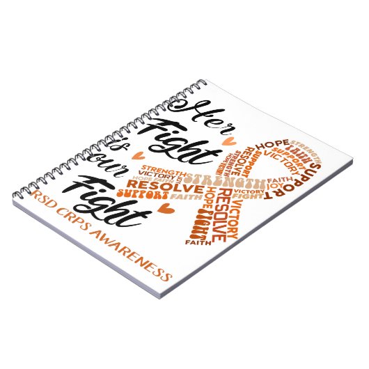 RSD CRPS-Bewusstsein Ihr Kampf ist unser Kampf Notizblock (Linke Seite)