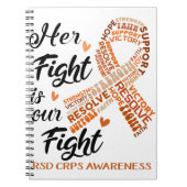 RSD CRPS-Bewusstsein Ihr Kampf ist unser Kampf Notizblock (Vorderseite)