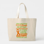 RSD CRPS-Bewusstsein Jumbo Stoffbeutel (Rückseite)