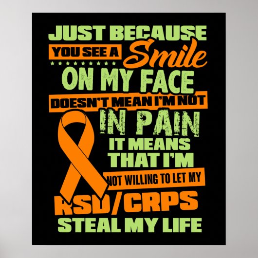 RSD CRPS-Bewusstsein Poster (Vorne)