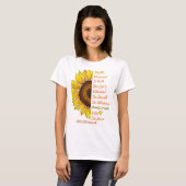 RSD/CRPS-Bewusstsein Sonnenblume T-Shirt (Vorne ganz)