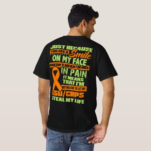 RSD CRPS-Bewusstsein T-Shirt (Schwarz voll)