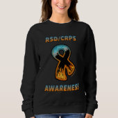RSD/CRPS BEWUSSTSEINS-Feuer- u. -eisband Sweatshirt (Vorderseite)