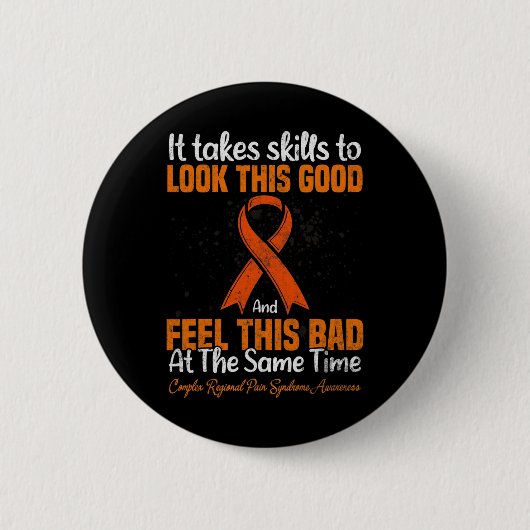 Rsd Crps Complex Regional Pain Syndrome Awareness Button (Vorderseite)