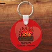 RSD/CRPS gehört mir nicht zum Herzen Schlüsselanhänger (Vorderseite)