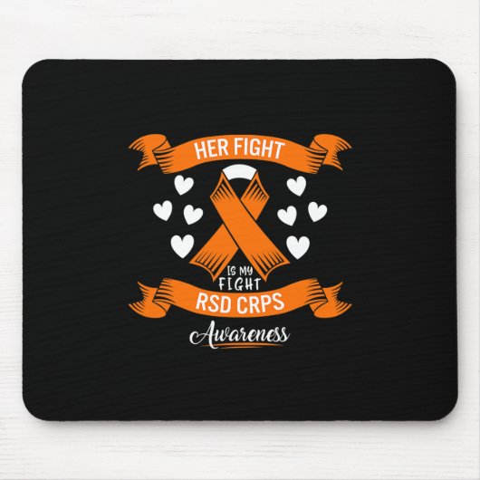Rsd Crps ihr Kampf Orange Ribbon Complex Mousepad (Vorne)