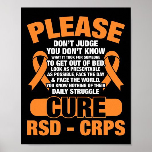 Rsd-Crps-Kur unterstützen Rsd-Crps-Bewusstsein Poster (Vorne)