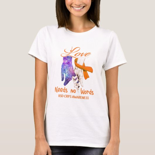 RSD CRPS Liebe braucht keine Worte T-Shirt (Vorderseite)