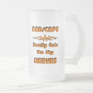 RSD/CRPS... Nerves Mattiert Glass Biere Tasse