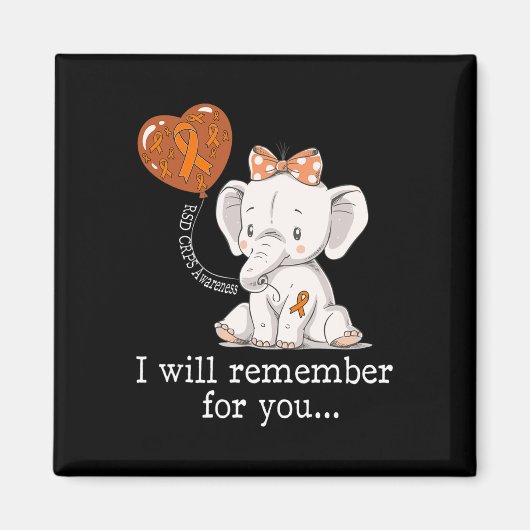 RSD CRPS SensibilisierungsElephant Magnet (Vorne)