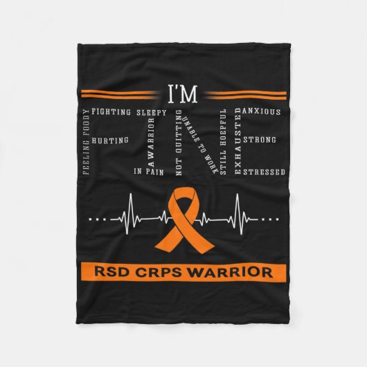 Rsd Crps Warrior I'm Fine Fleecedecke (Vorderseite)