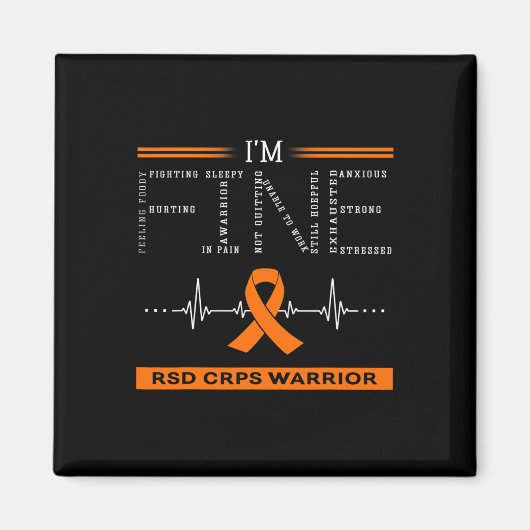 Rsd Crps Warrior I'm Fine Magnet (Vorne)