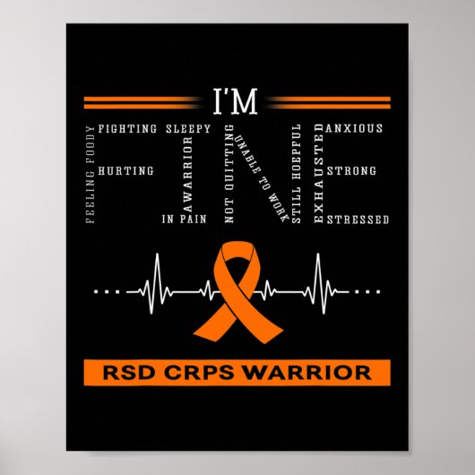 Rsd Crps Warrior I'm Fine Poster (Vorne)