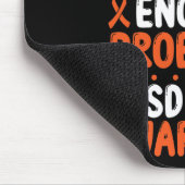 RSD CRPS Warrior Orange Ribbon auf meinem Nerves C Mousepad (Ecke)