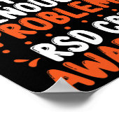 RSD CRPS Warrior Orange Ribbon auf meinem Nerves C Poster (Ecke)