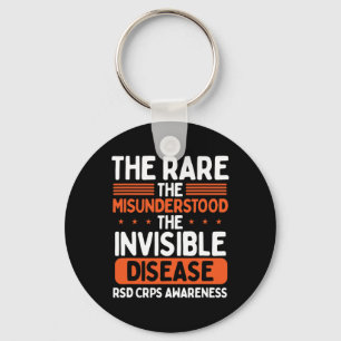 RSD CRPS Warrior Orange Ribbon Invisible Disease C Schlüsselanhänger