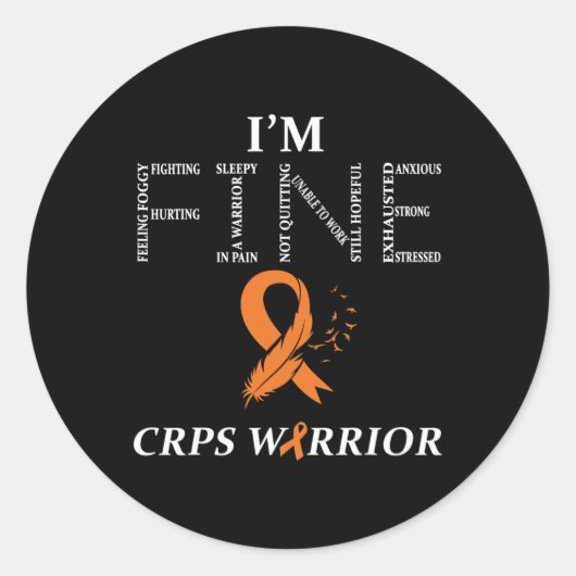 Rsd Crps Warrior Runder Aufkleber (Vorderseite)