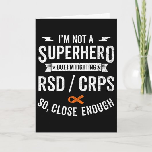 Rsd Crps Warrior Survivor Awareness Support Orange Karte (Vorderseite)