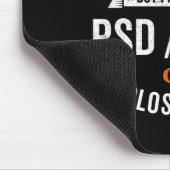 RSD CRPS Warrior Survivor Awareness Support Orange Mousepad (Ecke)