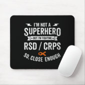 RSD CRPS Warrior Survivor Awareness Support Orange Mousepad (Mit Mouse)
