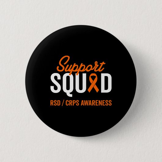RSD CRPS Warrior Survivor Awareness Support Squad Button (Vorderseite)