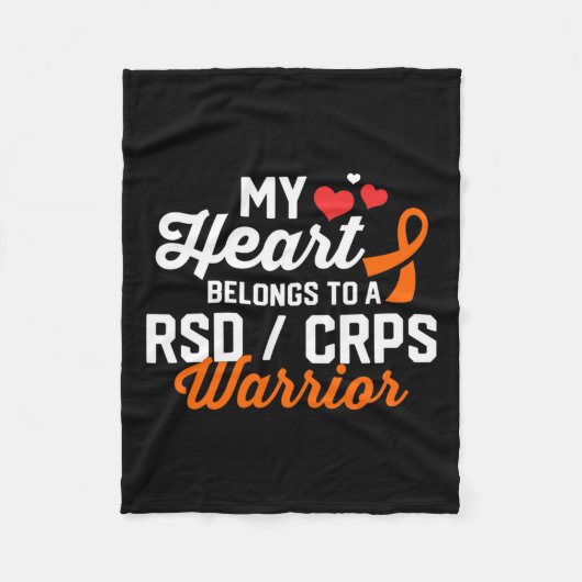 Rsd Crps Warrior Survivor Unterstützung Bewusstsei Fleecedecke (Vorderseite)