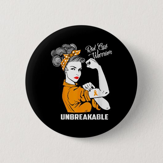 Rsd Crps Warrior Unzerbrechliche Rsd Crps Bewussts Button (Vorderseite)