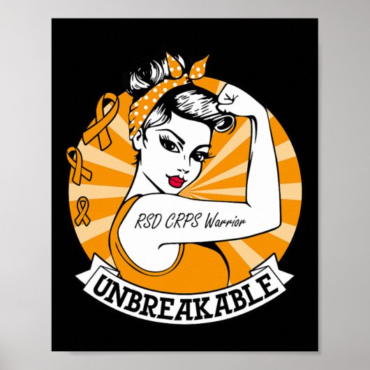 Rsd Crps Warrior Unzerbrechliche Rsd Crps Bewussts Poster (Vorne)