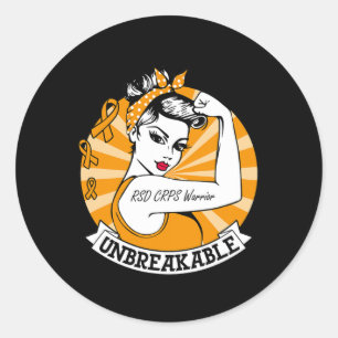 Rsd Crps Warrior Unzerbrechliche Rsd Crps Bewussts Runder Aufkleber
