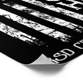 Rsd Crps Warrior Us Flag Poster (Ecke)