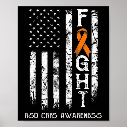 Rsd Crps Warrior Us Flag Poster (Vorne)