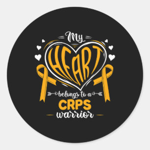Rsd Mein Herz gehört zu einem Crps-Krieger Crps Aw Runder Aufkleber