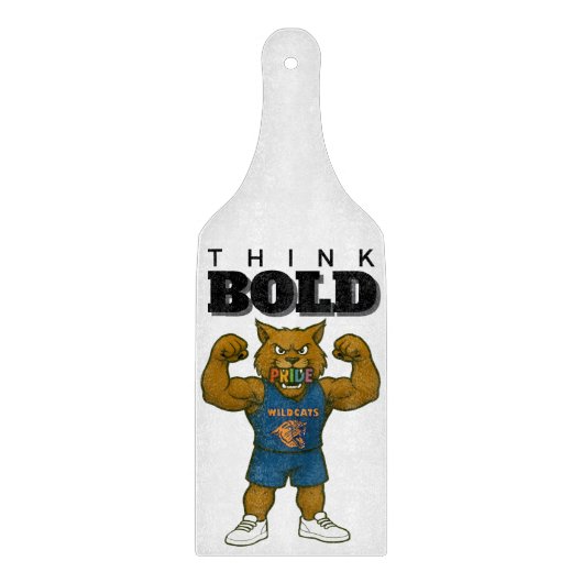 RSD WILDCATS SPORTS CUTTING BOARD THINK BOLD SCHNEIDEBRETT (Vorderseite)