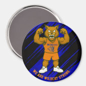 RSD WILDCATS SPORTS MAGNET BLUE UND BLACK BG, (Vorderseite/Rückseite)
