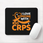 Rsdcrps Orange Ribbon Komplex Regionale Schmerzsyn Mousepad (Mit Mouse)
