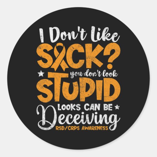 RSDCRPS Sensibilisierungszentrum Regionales Schmer Runder Aufkleber (Vorderseite)