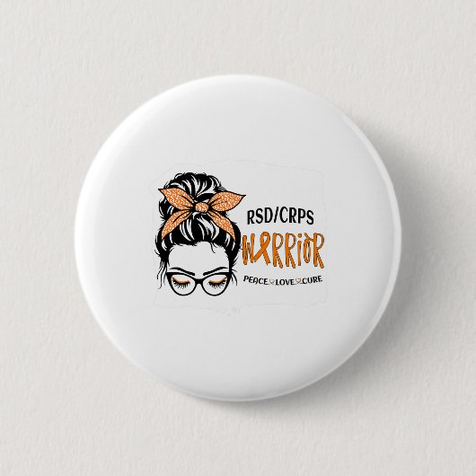 Rsdcrps Warrier Awareness Support Squad Messy Bun Button (Vorderseite)