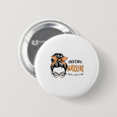 Rsdcrps Warrier Awareness Support Squad Messy Bun Button (Vorne & Hinten)