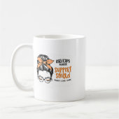 Rsdcrps Warrier Awareness Support Squad Messy Bun Kaffeetasse (Links)