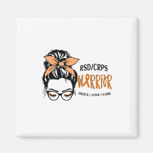 Rsdcrps Warrier Awareness Support Squad Messy Bun Magnet